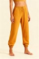 Women's Mustard Yellow Drawstring Jogger Pants – Comfortable Loungewear & Yoga Bottoms